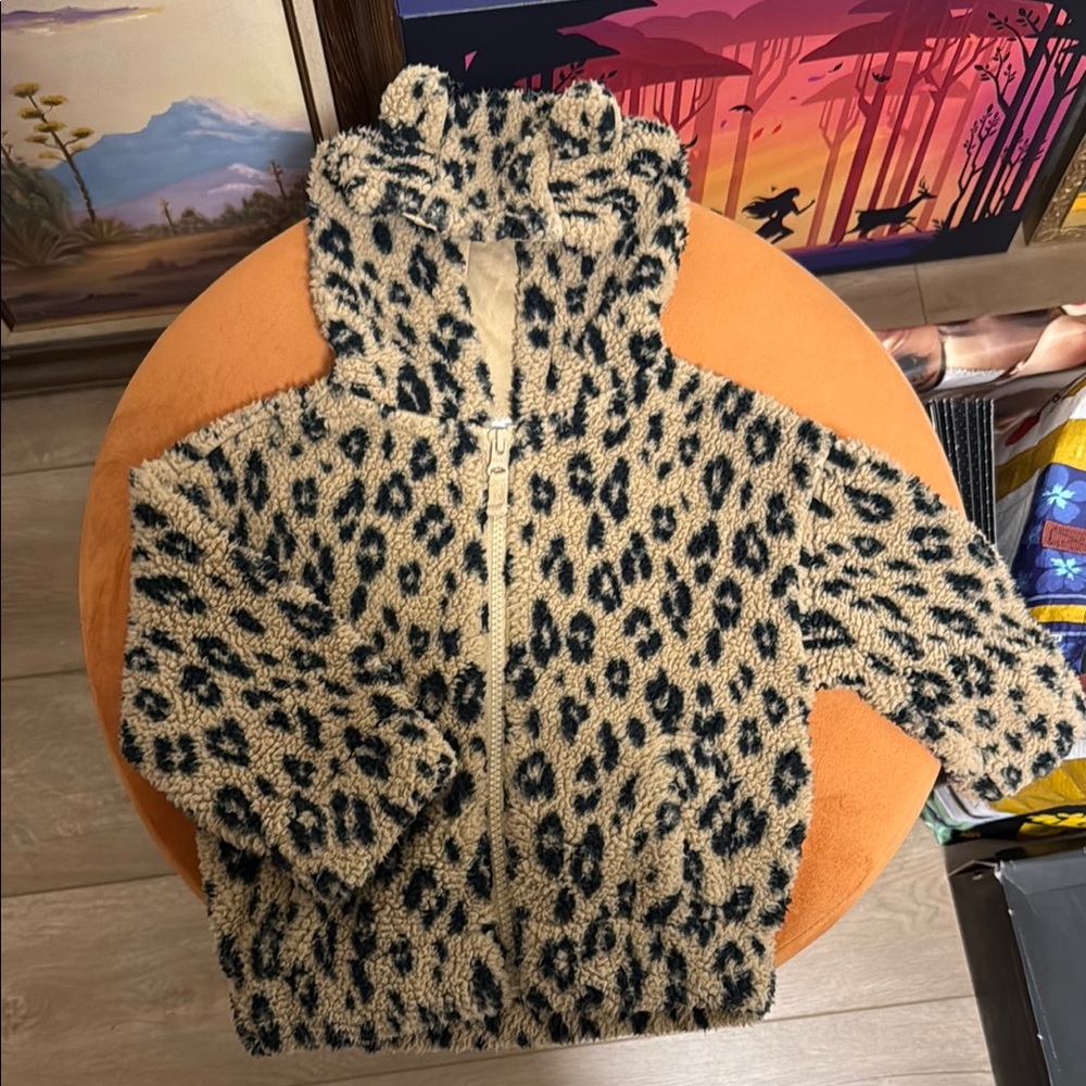 Leopard Print Kids Jacket